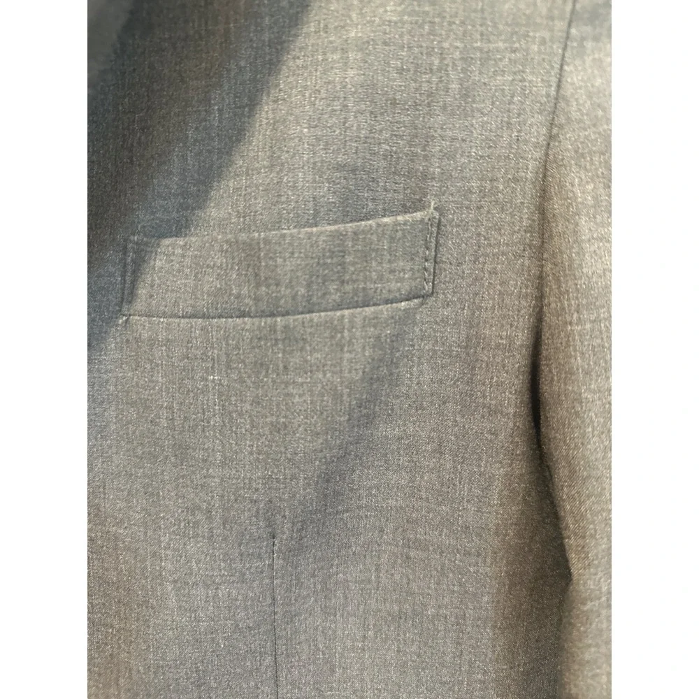 Van Heusen Flex Kids Boys Gray Blazer Suit Jacket Size 14 Husky Formal Wedding